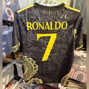 Cristiano Ronaldo Jersey Adult black dragon edition Soccer Uniform - Men’s